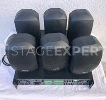 Load image into Gallery viewer, Apart MASK4T-BL & PA2240BP Set – 6 Speakers and Amplifier