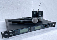 Load image into Gallery viewer, Shure UR4D System with 2x UR2/Beta58 & 2x UR1 Packs