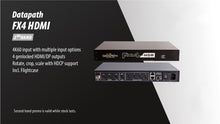 Load image into Gallery viewer, Datapath Fx4 4K Video Wall Controller – 4x HDMI Outputs