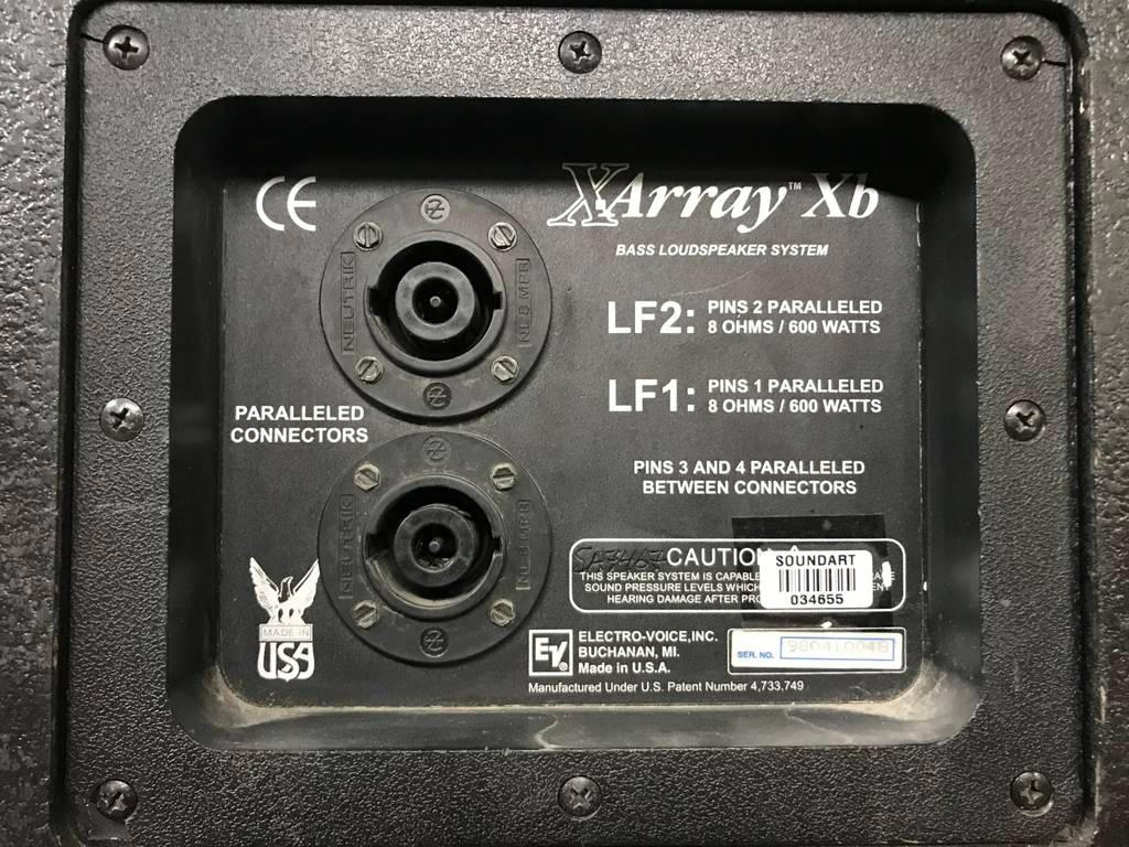 業販ELECTRO-VOICE X-Array Xb PAスピーカー ウーファー 単品 サイズ≒W580×H915×D760 (mm)★現状品 モニタースピーカー