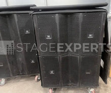 Load image into Gallery viewer, JBL VTX S25 Subwoofers (Pair) with Wheelboard & Covers