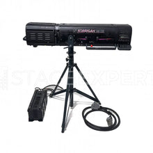 Load image into Gallery viewer, Robert Juliat Korrigan 1200 HMI Followspot 5–9° with Stand