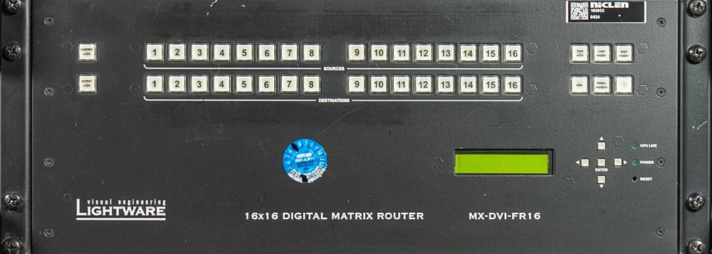 Lightware MX 16×16 DVI‑HDCP Pro Matrix Switcher, DVI/HDMI