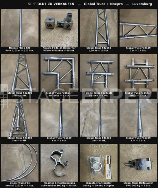 Global Truss & Naxpro Large Truss Job Lot – 300+ pcs