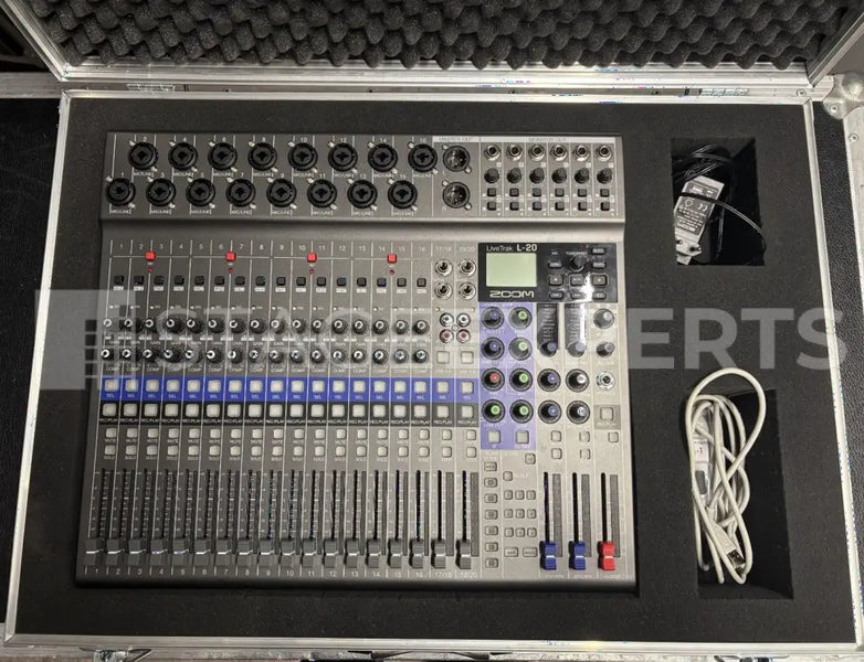 Zoom LiveTrak L-20 Digital Mixer & Recorder with Case – 20‑ch