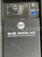 RCF 8006 Dual 18-inch Active Subwoofer for Live Sound | Pro Audio
