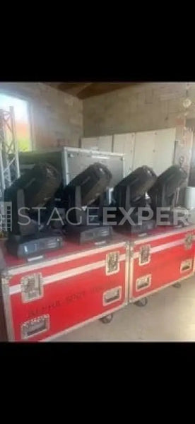 Clay Paky Alpha Spot 700 HPE – 4 Units with 2 Cases