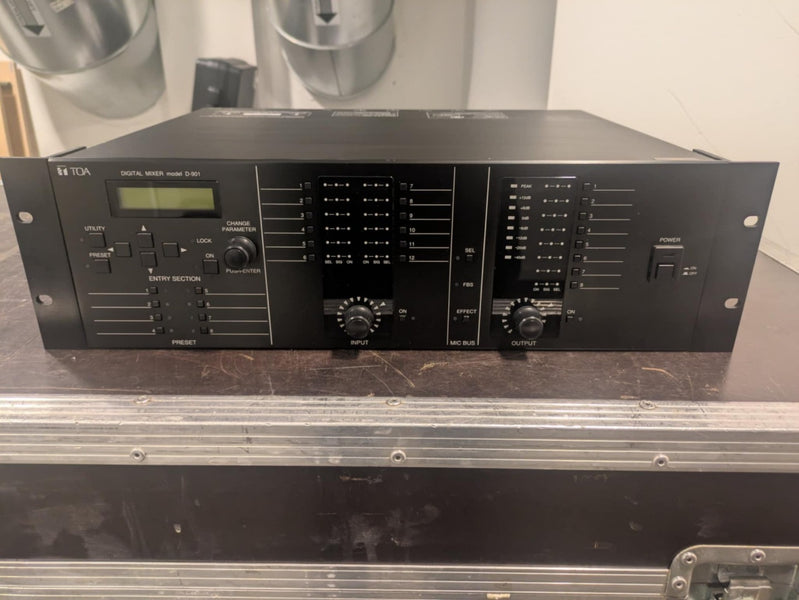 TOA D-901 Digital Audio Mixer – Modular DSP for Install