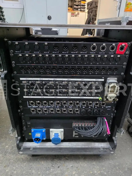 RCF DX 1616 Audio Matrix in FOH Rack with Connectivity