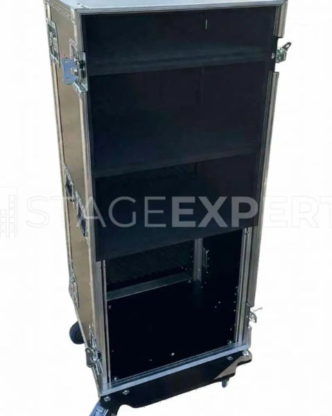 Casebase 10U Rack + 2x SKB 3iM4U13FRM with Laptop Shelf