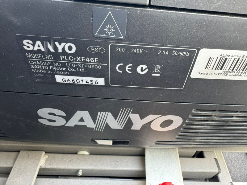 Sanyo PLC‑XF46E Projector – 2 Units with Frames & Cases
