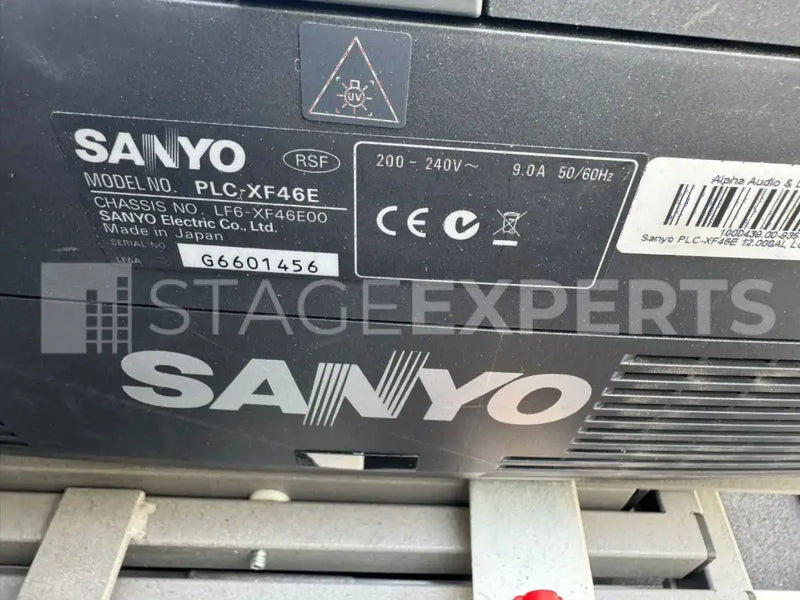 Sanyo PLC‑XF46E Projectors (Pair) with Frames & Cases