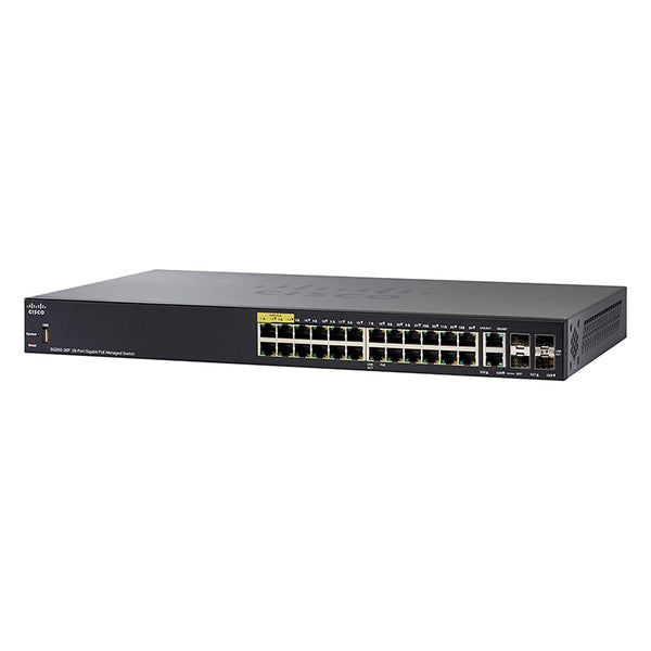 Cisco SG350-28P Managed PoE Switches (Set of 4) for AV