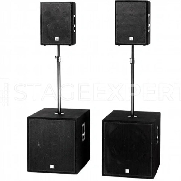 the box PA 18 ECO MK2 Bundle – 2 Subs + 2 Tops Passive