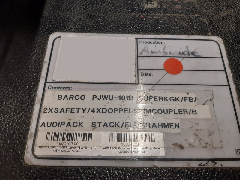 Barco PJWU-101 B Projector with Frame & Lens Options