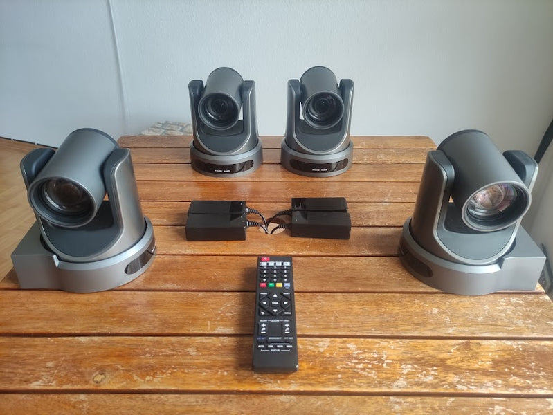 PTZOptics 12x SDI/HDMI PTZ Cameras – Set of 4, Full HD