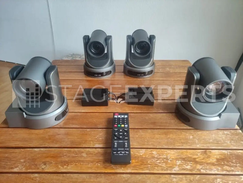 PTZOptics 12x SDI/HDMI PTZ Cameras – Set of 4, Full HD