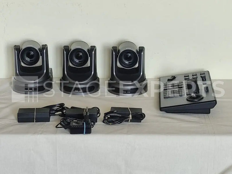 PTZOptics Full HD PTZ Cameras (3) + IP PoE Controller