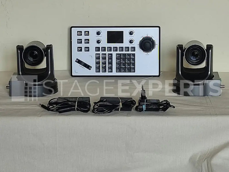 PTZOptics 1080p PTZ Cameras (2) with IP PoE Controller