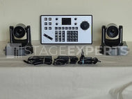 PTZOptics 1080p PTZ Cameras (2) + IP PoE Controller Bundle