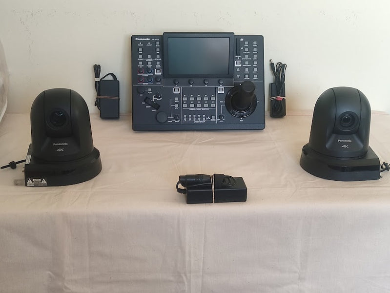 Panasonic AW-UE70 PTZ Cameras + AW-RP150 Controller Bundle