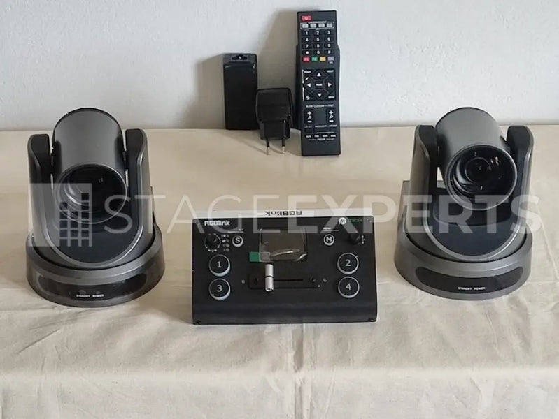PTZOptics + RGBlink MINI+ Kit – 2 PTZ Cameras & Switcher