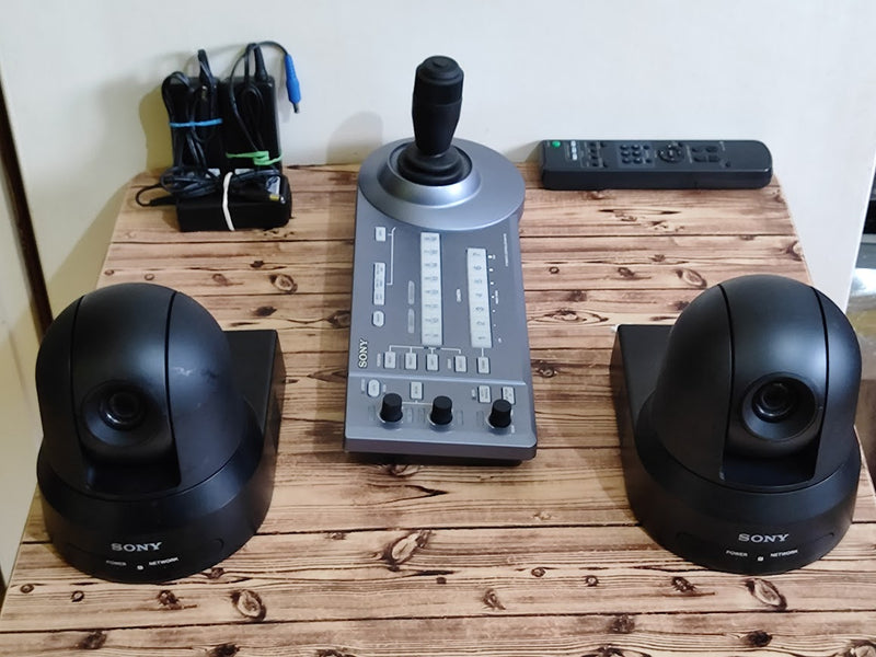 Sony SRG-X400 PTZ (2x) + RM-IP10 Controller Bundle