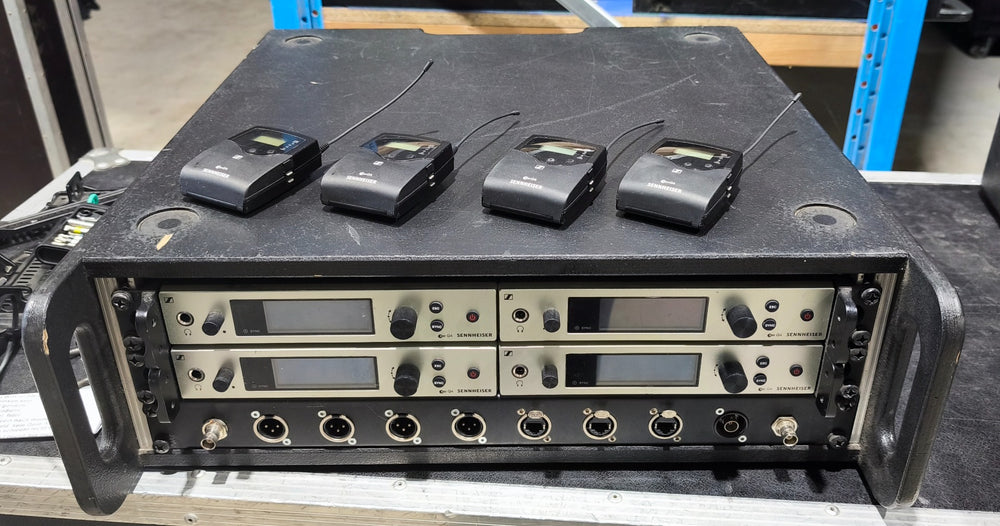 Sennheiser ew G4 Rack: 4 Receivers + 4 Bodypacks (AW+)
