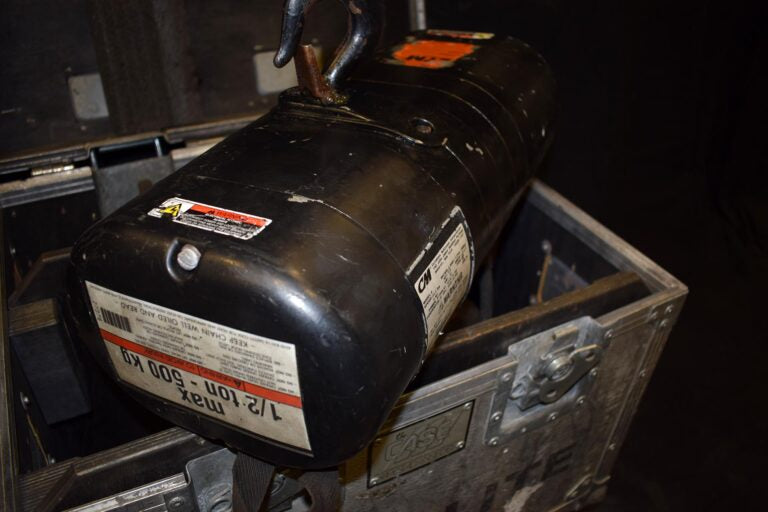 CM Lodestar 500kg LV Hoists (8), 27m Chain, Cased - Single Cases