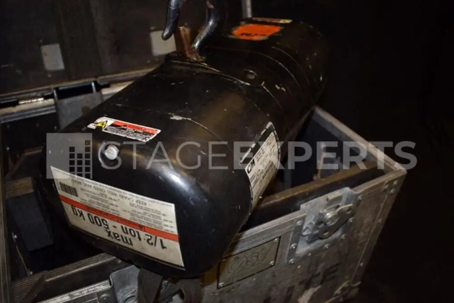 CM Lodestar 500kg LV Hoists (8), 27m Chain, Cased - Single Cases