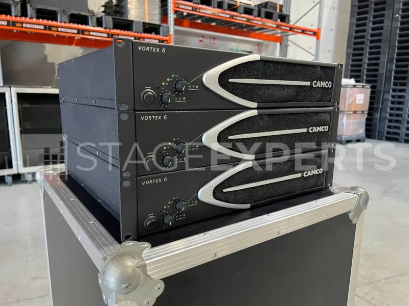 Camco Vortex 6 power amplifier, 2x3000W @ 2Ω (3 units)