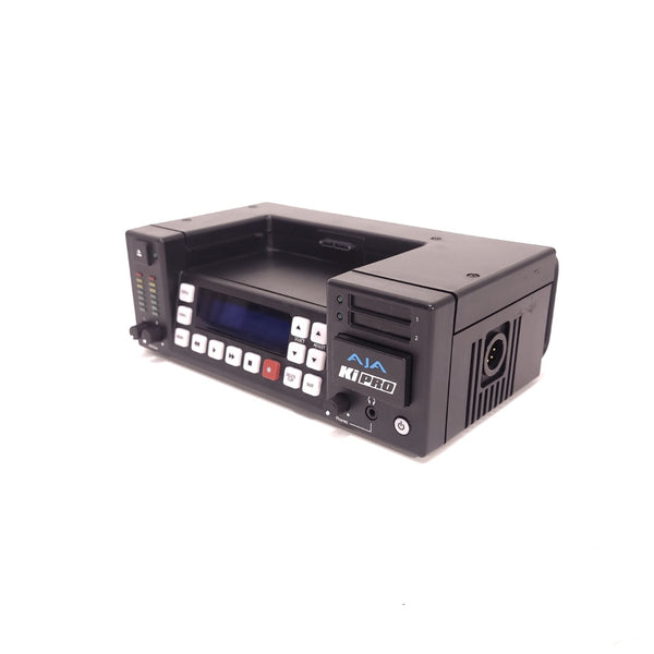 AJA Ki Pro recorder with two drives, tripod mount and case
