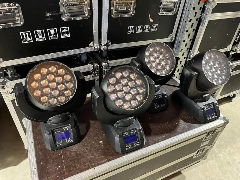 JB-Lighting Sparx 7 Wash Moving Heads – 4x with Case