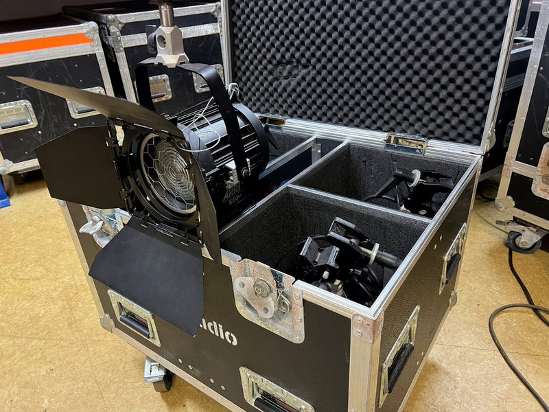 ARRI 650W Plus Fresnel Set of 4 with Case (Black)