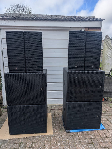 Coda Audio APS PA Set – 4 Tops + 4 Subs, Point Source