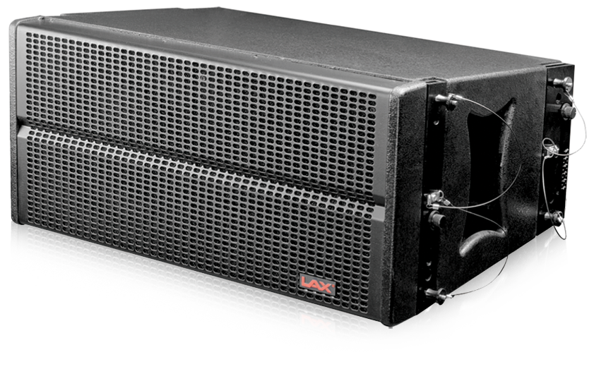 LAX AT110‑V2 Line Array 8‑Piece Set with Amplification