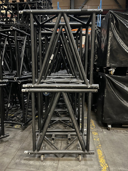 Expotruss X4K-100 1000mm Black 4-Point Truss Section - Heavy-Duty