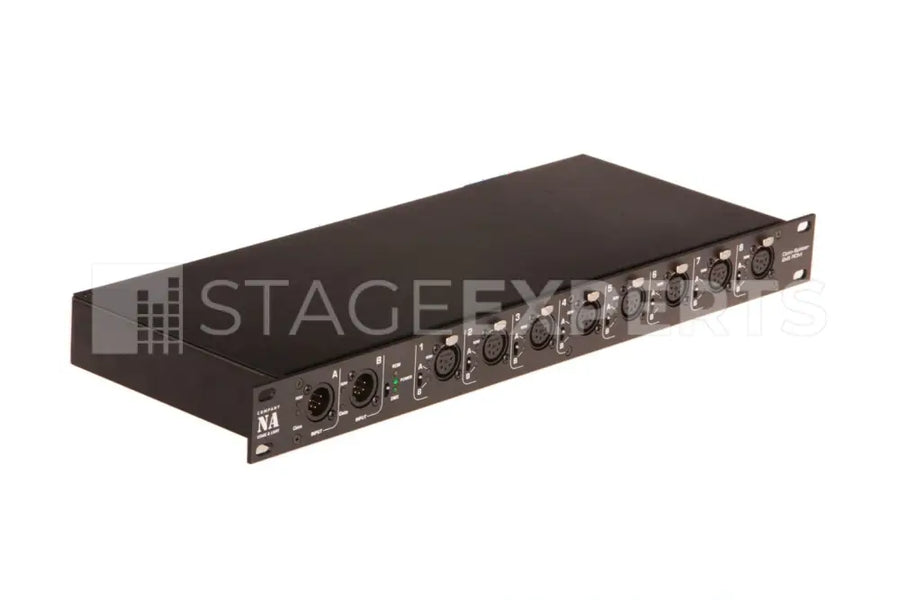 DMX Splitter 8 RDM – 2-in/8-out RDM/DMX, 1U Rack Unit – Pro