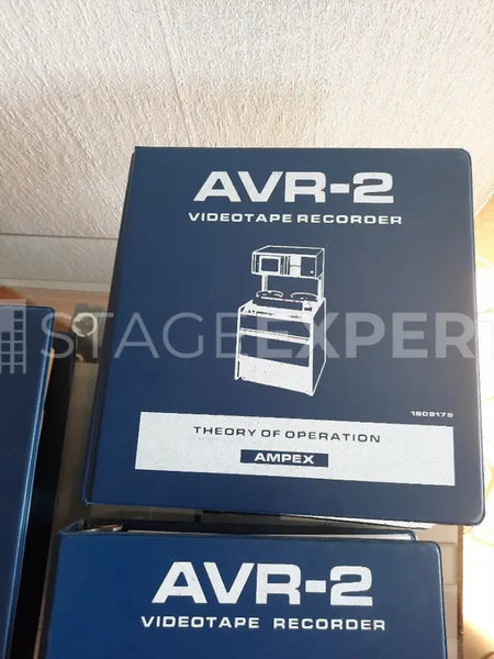 Ampex AVR-2 Manuals – Theory, Parts & Schematics Set (3)