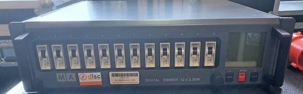 MA Lighting Digitaldimmer 12x 2.3 kVA – DMX512, 19in 3U