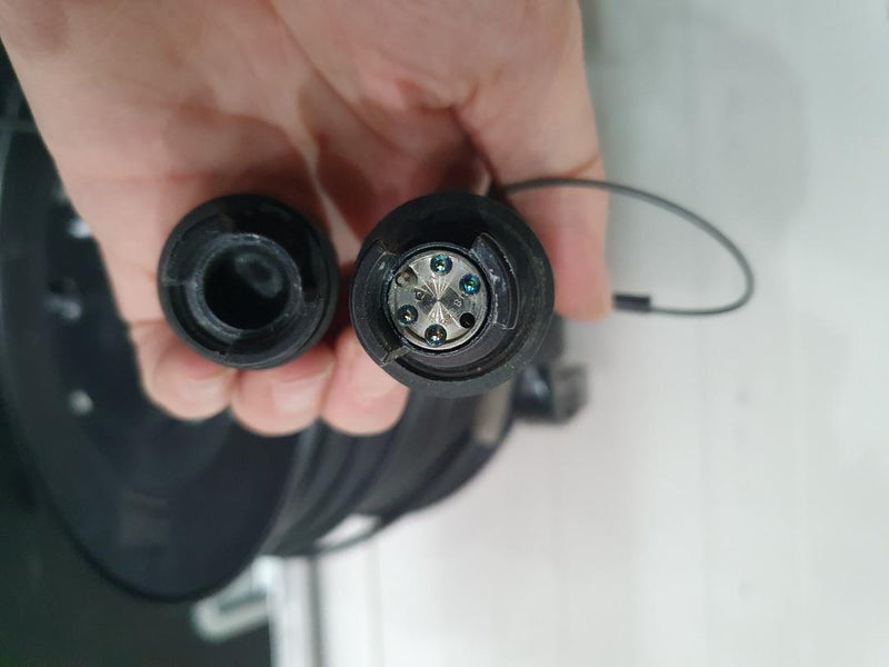 KLOTZ FiberLink 150 m Fibre Optic Cable on Schill Drum