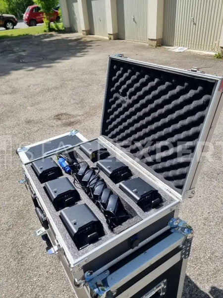 Stairville Bel1+ Tourpack – 12 Uplighters, 2 Charging Cases