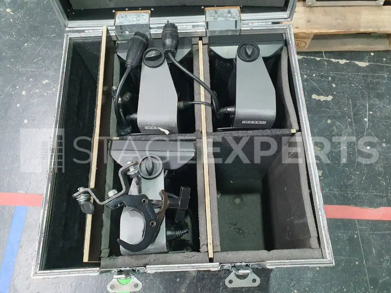 SGM P5 4x LED Floodlight Set with Case & Barndoors - IP55, W-DMX