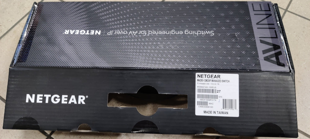 NETGEAR M4250 12M2XF AV Switch – 14-Port Managed