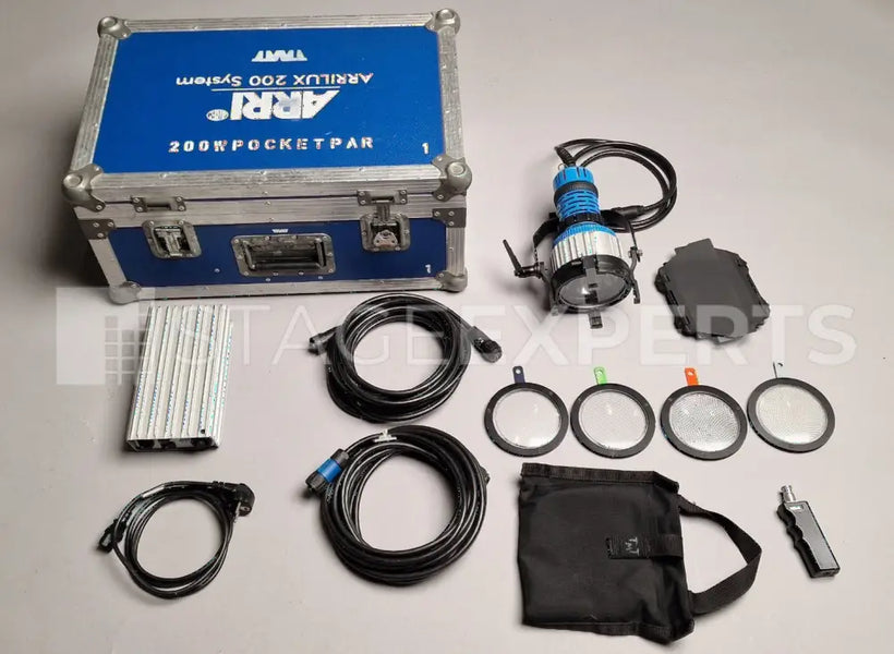 ARRI 200 W Pocket Par Set – Lamp Head, Ballast & Lenses