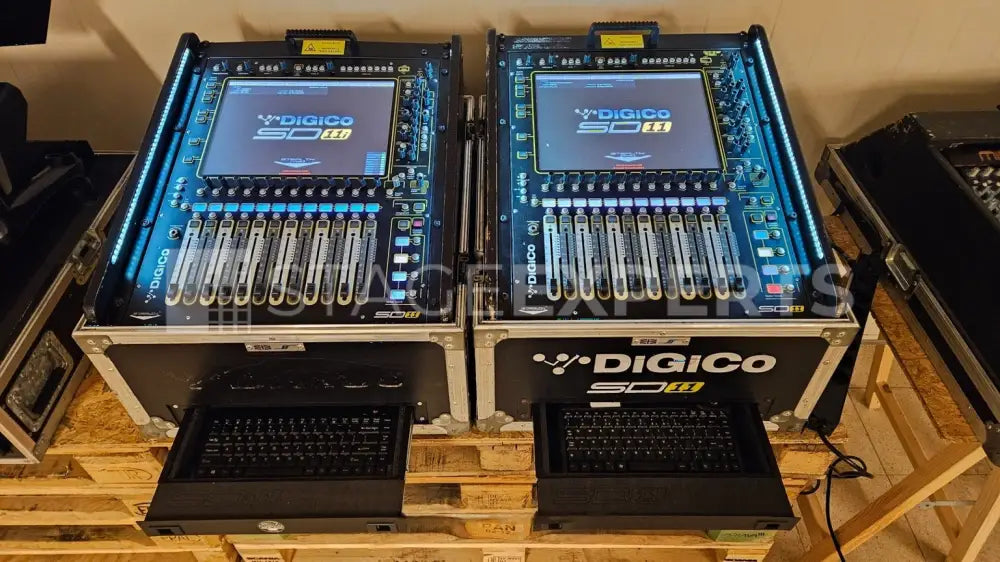 DiGiCo SD11 Digital Mixing Console – Surface + Road Case