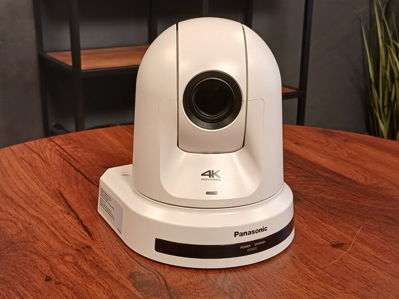 Panasonic AW-UE30WEJ 4K PTZ Camera, 20x Zoom, White