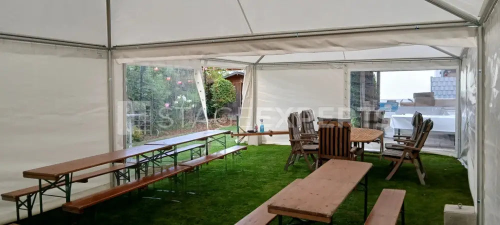 Eschenbach Pagoda Tent Set 5x10m with gutter & sidewalls