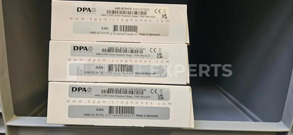 DPA 4466-OC-R-F10 Headset Microphone – Omnidirectional Single-Ear