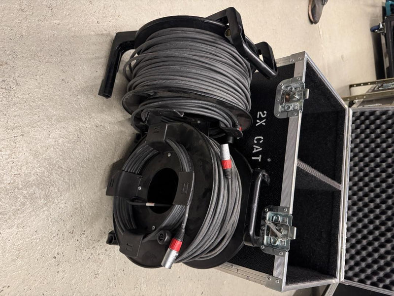 Amptown Case with 2x Schill SC-Mercator CAT.7 Reels, 100 m